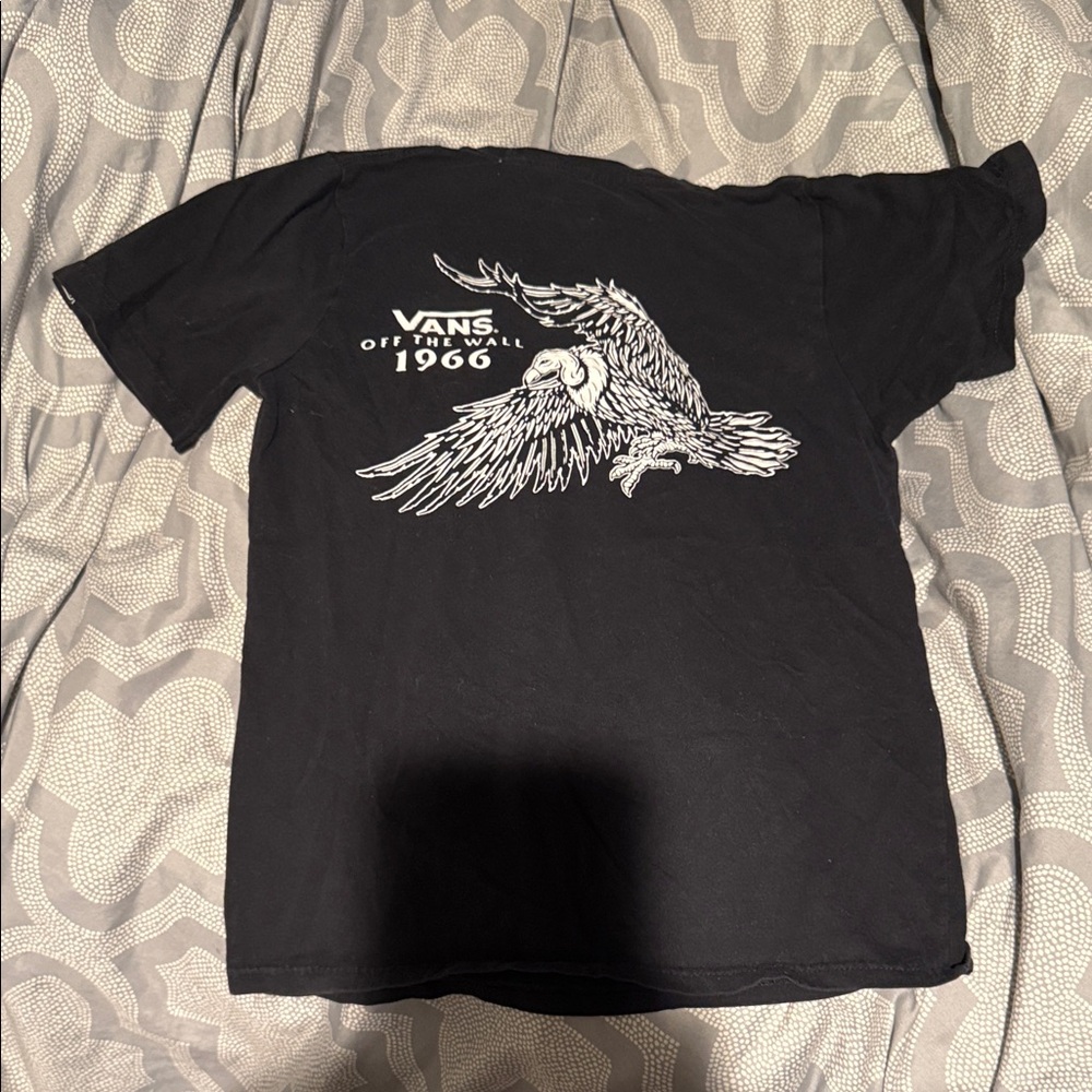 Vans Black and White Eagle Graphic Men's Tee